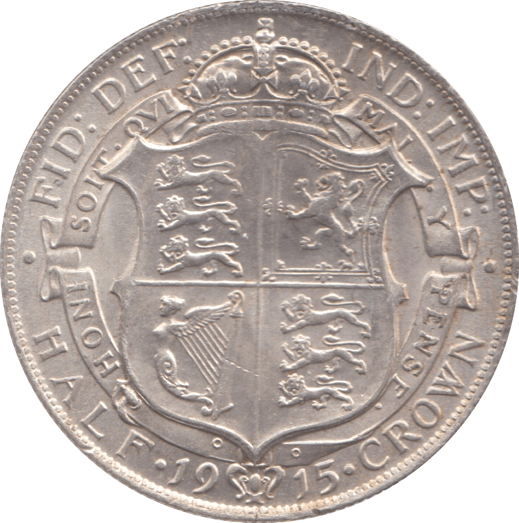 1915 HALFCROWN ( EF ) B - Halfcrown - Cambridgeshire Coins