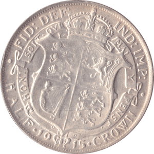 1915 HALFCROWN ( EF ) - Halfcrown - Cambridgeshire Coins