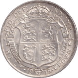 1915 HALFCROWN ( EF ) - Halfcrown - Cambridgeshire Coins
