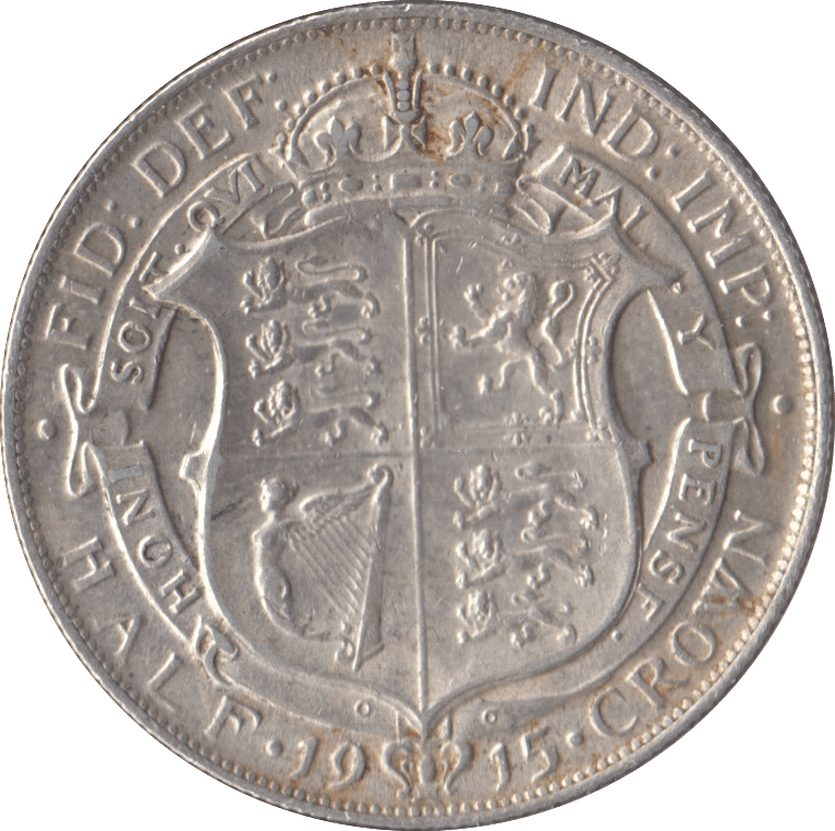 1915 HALFCROWN ( EF ) - HALFCROWN - Cambridgeshire Coins