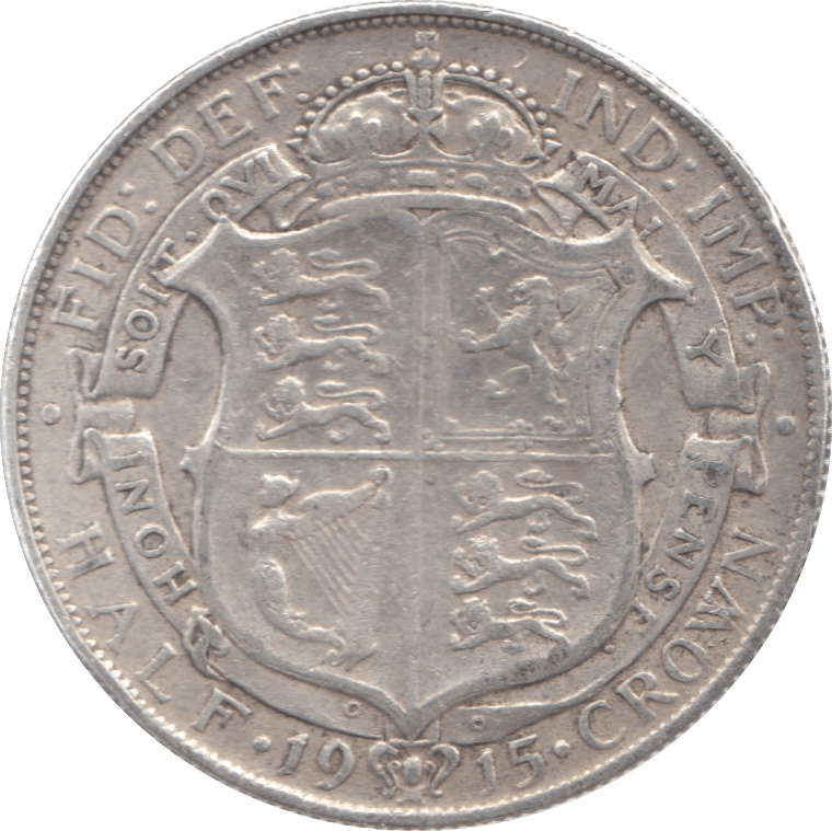 1915 HALFCROWN ( GF ) 10 - Halfcrown - Cambridgeshire Coins