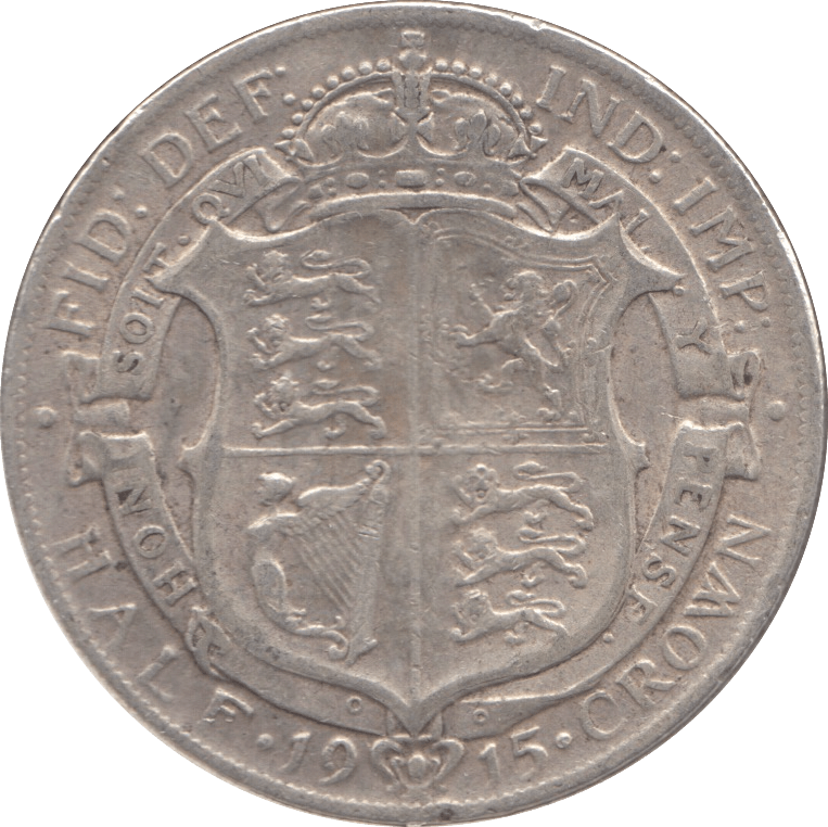 1915 HALFCROWN ( GF ) 8 - Halfcrown - Cambridgeshire Coins