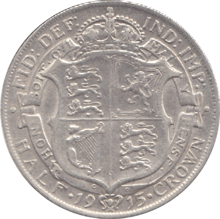 1915 HALFCROWN ( GVF ) 14 - Halfcrown - Cambridgeshire Coins