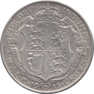 1915 HALFCROWN ( GVF ) 3 - Halfcrown - Cambridgeshire Coins