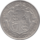 1915 HALFCROWN ( GVF ) 3 - Halfcrown - Cambridgeshire Coins