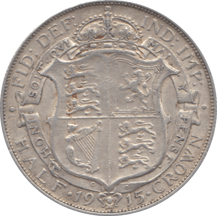 1915 HALFCROWN ( GVF ) 5 - Halfcrown - Cambridgeshire Coins
