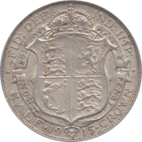 1915 HALFCROWN ( GVF ) 5 - Halfcrown - Cambridgeshire Coins