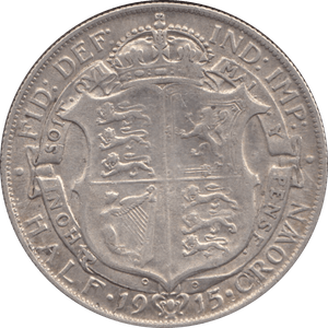 1915 HALFCROWN ( GVF ) 5 - Halfcrown - Cambridgeshire Coins