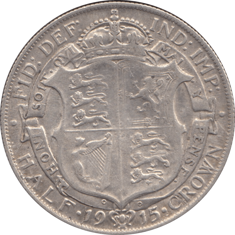1915 HALFCROWN ( GVF ) 5 - Halfcrown - Cambridgeshire Coins