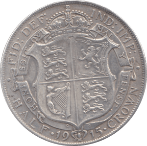 1915 HALFCROWN ( GVF ) 6 - Halfcrown - Cambridgeshire Coins