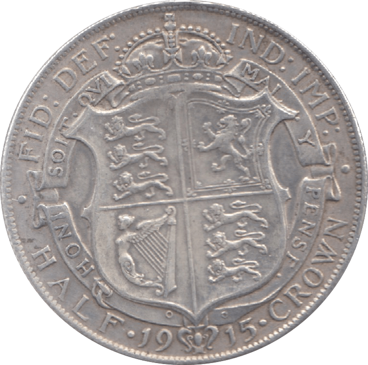 1915 HALFCROWN ( GVF ) 6 - Halfcrown - Cambridgeshire Coins