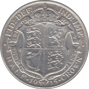 1915 HALFCROWN ( GVF ) - Halfcrown - Cambridgeshire Coins