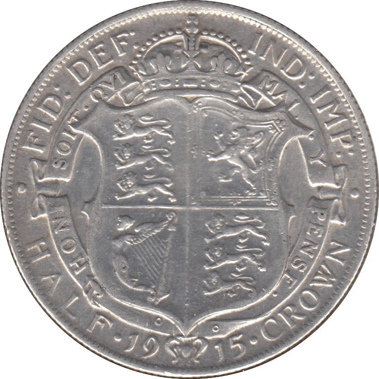 1915 HALFCROWN ( GVF ) - Halfcrown - Cambridgeshire Coins