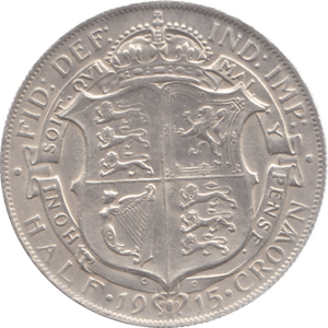 1915 HALFCROWN ( GVF ) REF 2 - Halfcrown - Cambridgeshire Coins