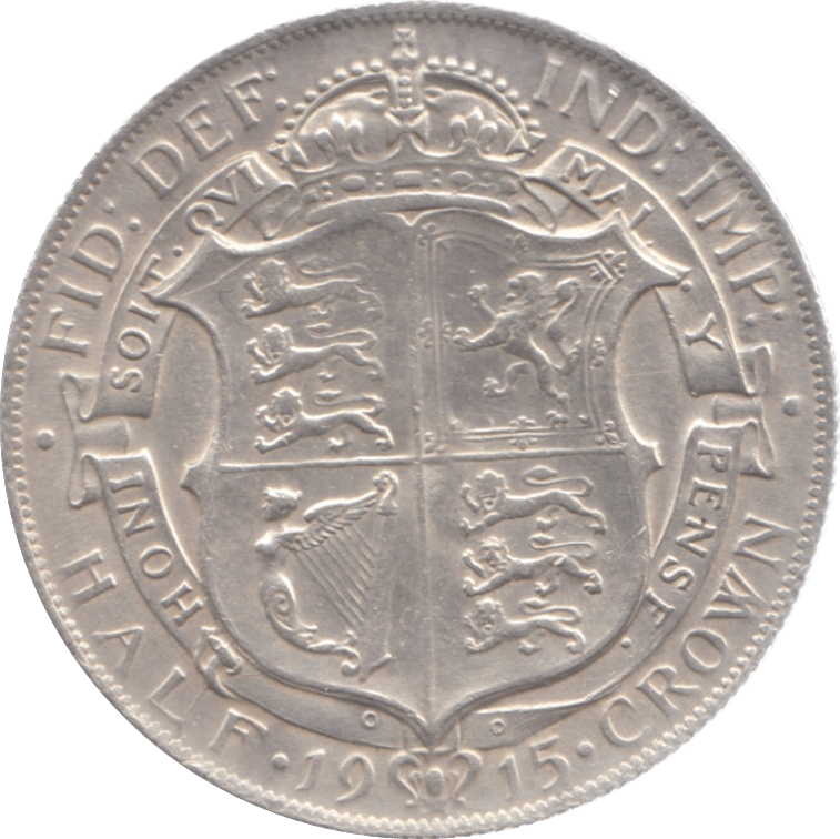 1915 HALFCROWN ( GVF ) REF 2 - Halfcrown - Cambridgeshire Coins