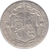 1915 HALFCROWN ( GVF ) REF 2 - Halfcrown - Cambridgeshire Coins