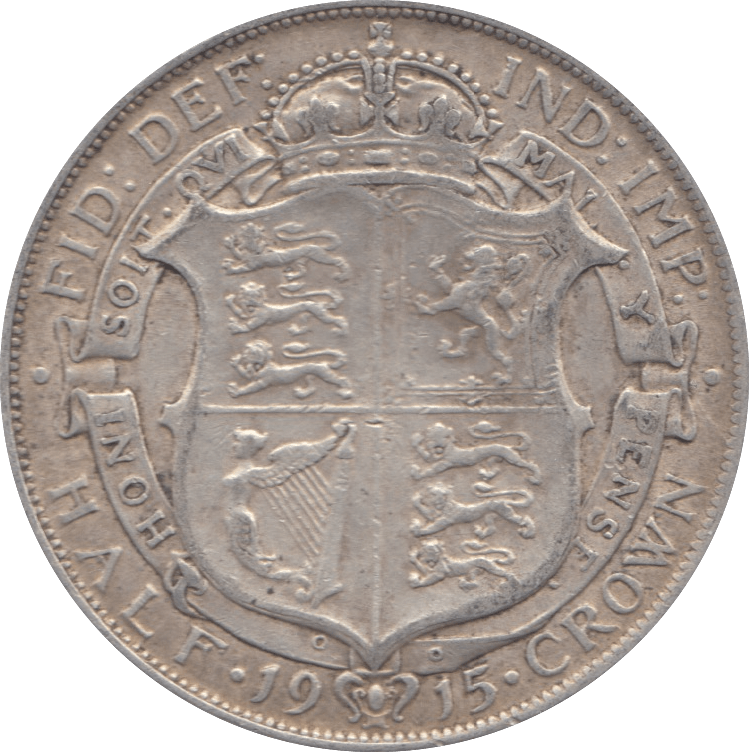 1915 HALFCROWN ( VF ) 4 - Halfcrown - Cambridgeshire Coins
