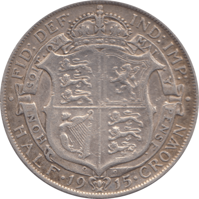 1915 HALFCROWN ( VF ) 5 - Halfcrown - Cambridgeshire Coins