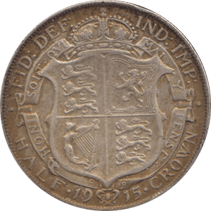 1915 HALFCROWN ( VF ) 7 - Halfcrown - Cambridgeshire Coins
