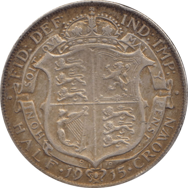 1915 HALFCROWN ( VF ) 7 - Halfcrown - Cambridgeshire Coins