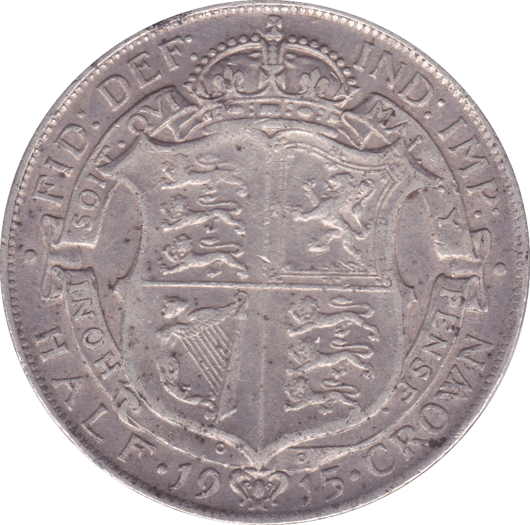 1915 HALFCROWN ( VF ) C - Halfcrown - Cambridgeshire Coins