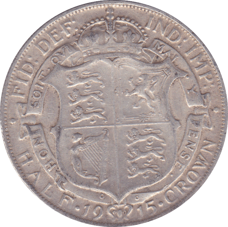 1915 HALFCROWN ( VF ) F - Halfcrown - Cambridgeshire Coins