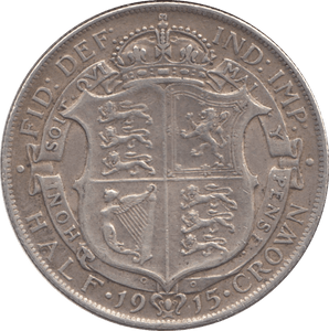 1915 HALFCROWN ( VF ) - Halfcrown - Cambridgeshire Coins