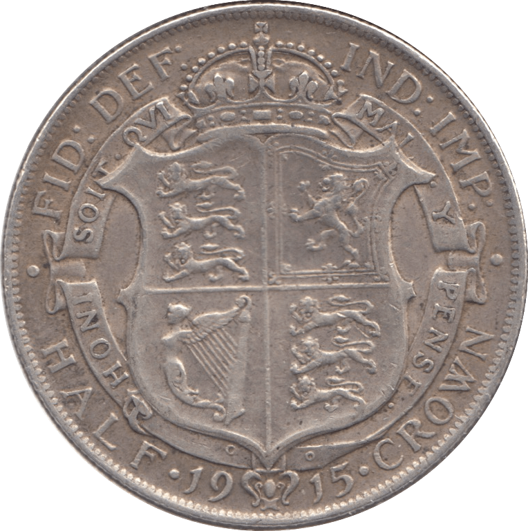 1915 HALFCROWN ( VF ) - Halfcrown - Cambridgeshire Coins