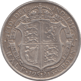 1915 HALFCROWN ( VF ) - Halfcrown - Cambridgeshire Coins