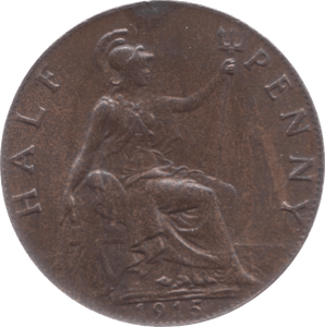 1915 HALFPENNY 3 ( UNC ) - Halfpenny - Cambridgeshire Coins