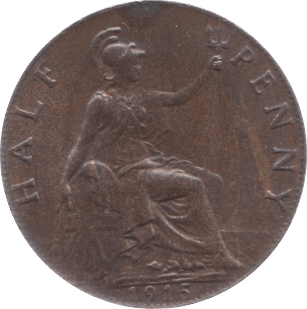 1915 HALFPENNY 3 ( UNC ) - Halfpenny - Cambridgeshire Coins