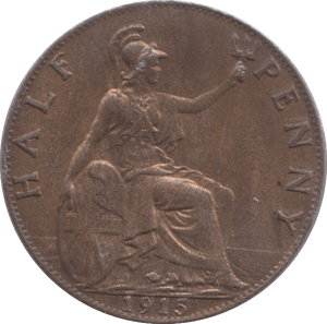 1915 HALFPENNY ( UNC ) - Halfpenny - Cambridgeshire Coins