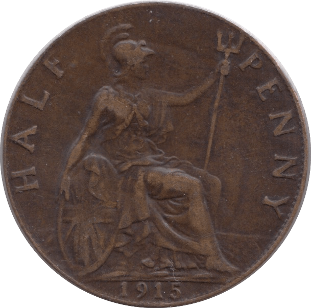 1915 HALFPENNY ( VF ) - HALFPENNY - Cambridgeshire Coins
