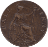 1915 HALFPENNY ( VF ) - HALFPENNY - Cambridgeshire Coins