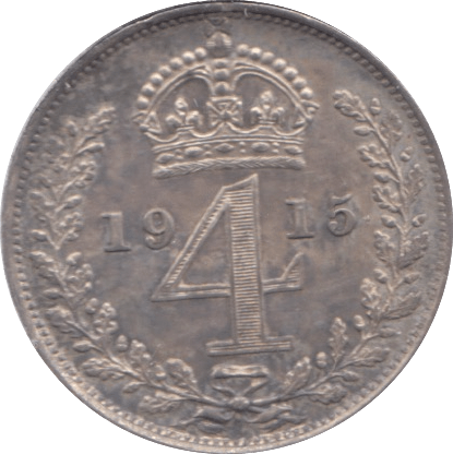 1915 MAUNDY FOURPENCE ( UNC ) - Maundy Coins - Cambridgeshire Coins