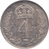 1915 MAUNDY FOURPENCE ( UNC ) - Maundy Coins - Cambridgeshire Coins