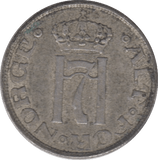 1915 NORWAY SILVER 10 ORE - SILVER WORLD COINS - Cambridgeshire Coins