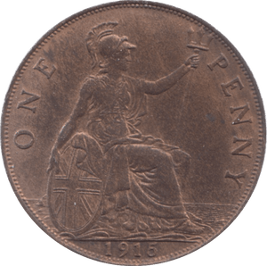 1915 PENNY ( AUNC ) 7 - Penny - Cambridgeshire Coins