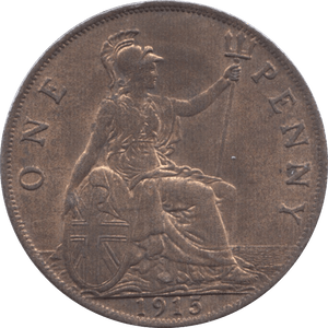 1915 PENNY ( UNC ) 2 - Penny - Cambridgeshire Coins