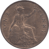1915 PENNY ( UNC ) 2 - Penny - Cambridgeshire Coins