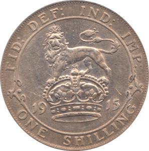 1915 SHILLING ( EF ) 11 - Shilling - Cambridgeshire Coins