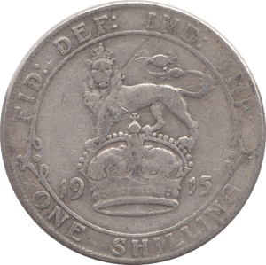 1915 SHILLING ( F ) - Shilling - Cambridgeshire Coins