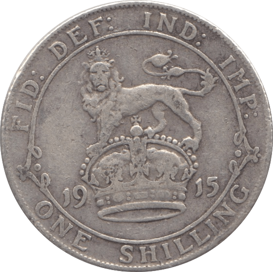 1915 SHILLING ( F ) - Shilling - Cambridgeshire Coins