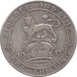 1915 SHILLING ( F ) - Shilling - Cambridgeshire Coins