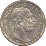 1915 SILVER AUSTROHUNGARIAN ONE KORONA - WORLD SILVER COINS - Cambridgeshire Coins