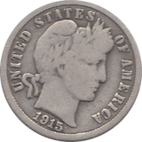 1915 SILVER DIME USA - SILVER WORLD COINS - Cambridgeshire Coins