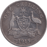 1915 SILVER ONE SHILLING AUSTRALIA - SILVER WORLD COINS - Cambridgeshire Coins