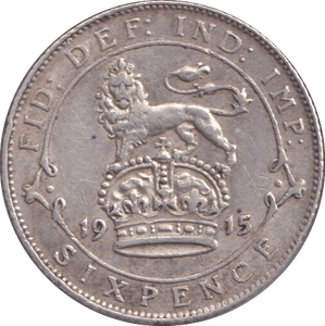1915 SIXPENCE ( GVF ) - Sixpence - Cambridgeshire Coins