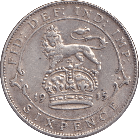 1915 SIXPENCE ( GVF ) - Sixpence - Cambridgeshire Coins
