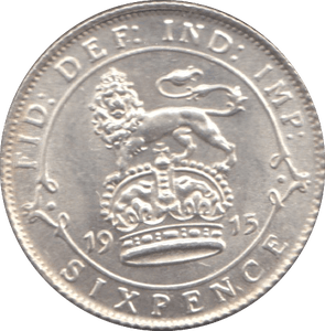 1915 SIXPENCE ( UNC ) 8 - SIXPENCE - Cambridgeshire Coins